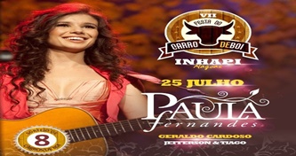 Paula Fernandes é a grande atração da Festa do Carro de Boi em Inhapi neste sábado (25)