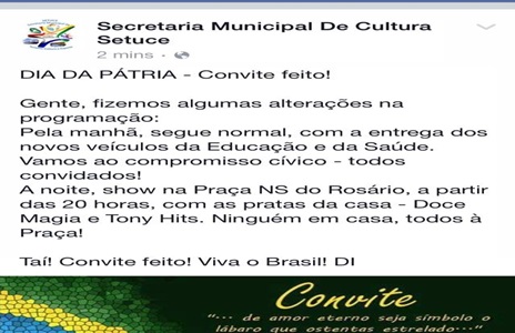 Acostumada com desfile cívico, população delmirense comemorará feriado nacional de forma diferente