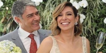 Bonner se casa em cerimônia discreta e filhos são padrinhos