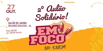 2º ‘Aulão Solidário em Foco no Enem’ será realizado neste sábado (27) em Delmiro Gouveia