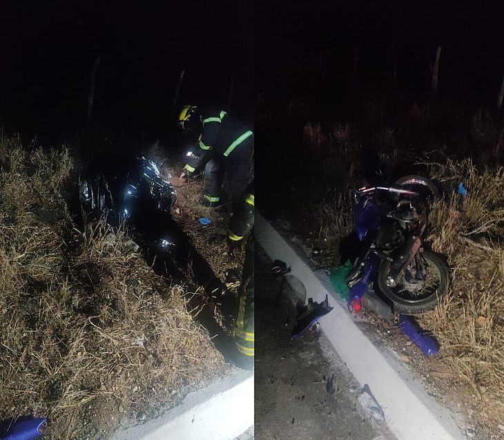 Uma pessoa morre e outra fica ferida em acidente com carro, moto e animal, em Delmiro Gouveia