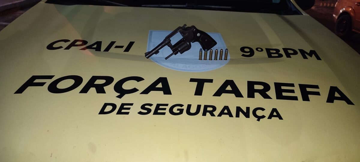 Homem saca arma para tentar matar outro, mas mulher interfere e ele termina preso em Delmiro Gouveia