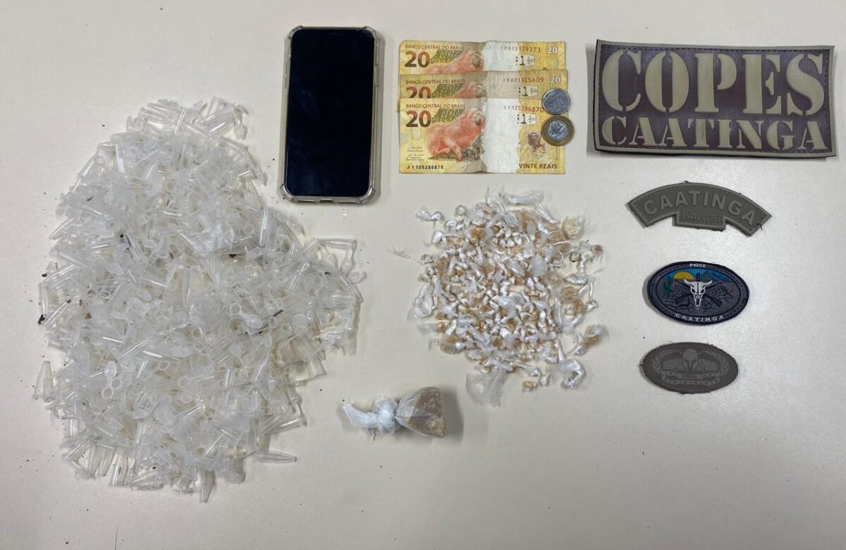 Traficantes atiram em policiais da COPES e fogem; drogas foram apreendidas em Olho d’Água das Flores, Médio Sertão