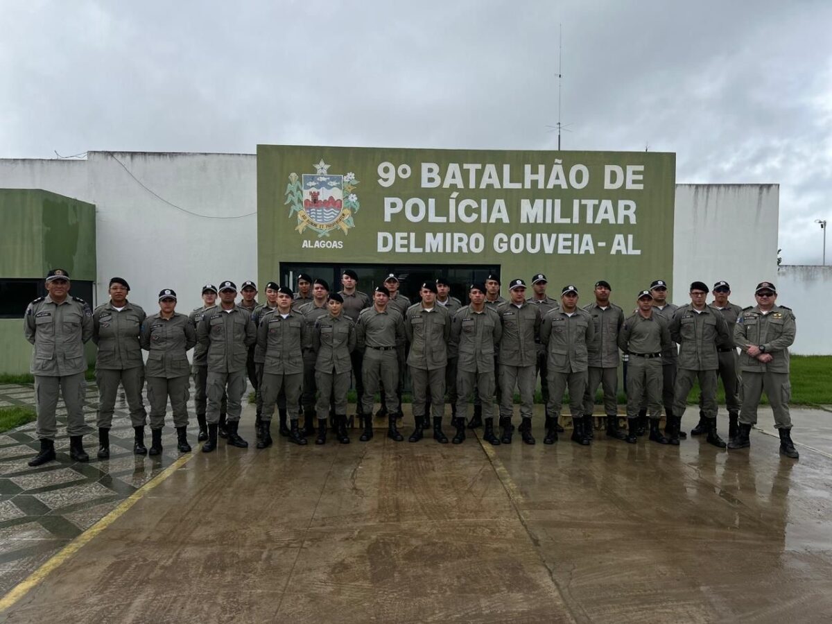 Delmiro Gouveia: 9° Batalhão de Polícia Militar reforça efetivo com 30 novos soldados