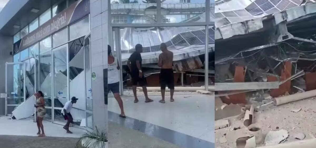 Teto de Santuário desaba no Recife e deixa duas pessoas mortas