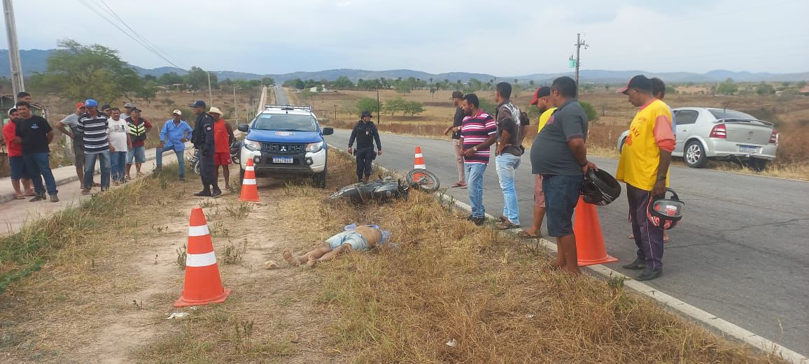 Homem de 59 anos morre em acidente de moto na AL-140, em Inhapi, no Alto Sertão